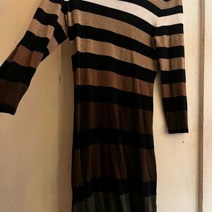 Striped Multicolor Women's Dress